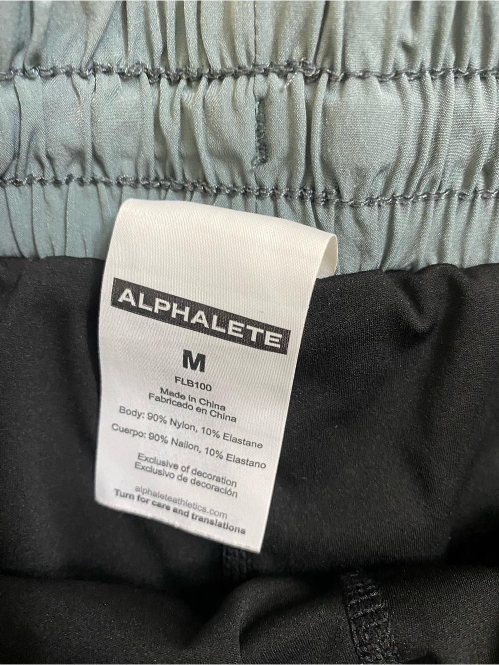 Alphalete Women's Athletic Shorts in Slate Teal - Picture 5 of 6